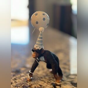 Custom-made monkey cake topper